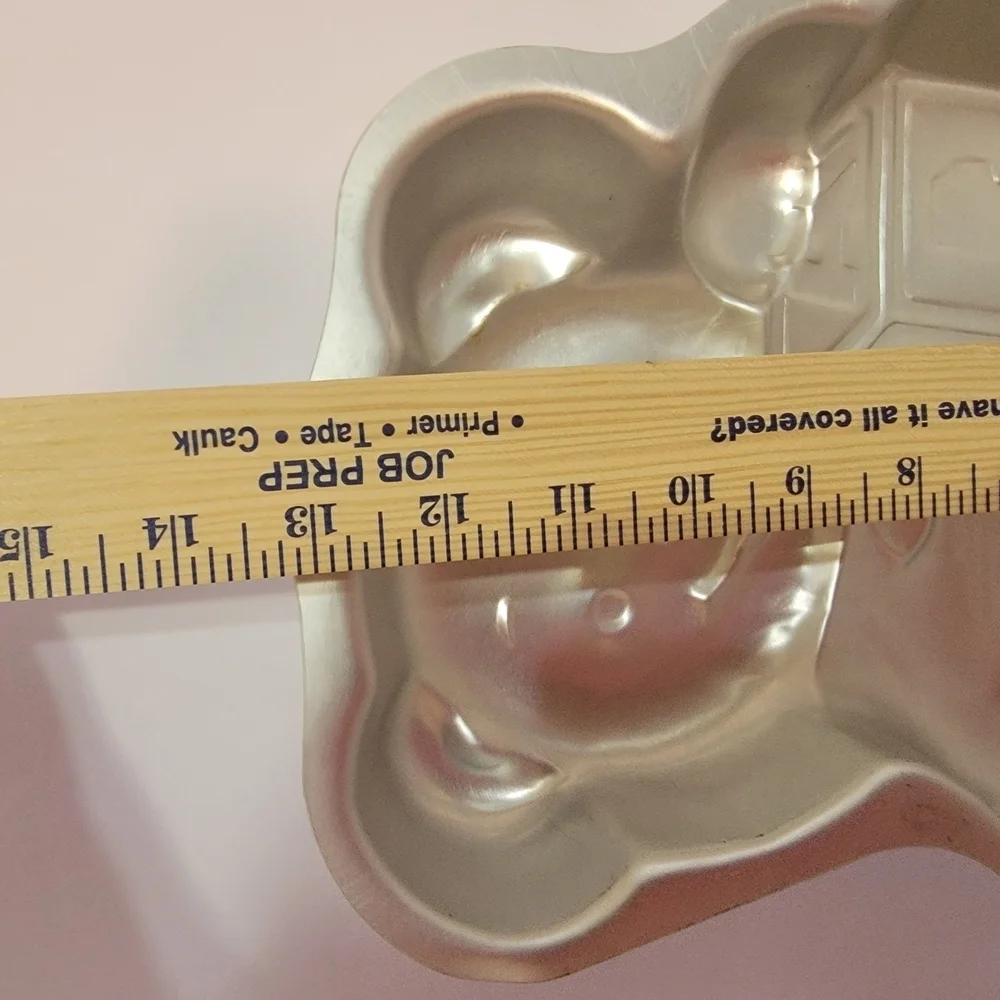 Wilton Cake Pan 1995 2105 - 8257 Teddy BEAR WITH BLOCK 1st Birthday Mold